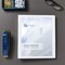 Avery® Showcase Standard View 3 Ring Binder, 1" Slant Rings, 250-Sheet Capacity, 1.4 Inch Wide Spine, 1 White Binder, Ideal for Lightweight Organization and Occasional Referencing (19601)